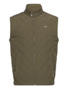 Quilted Windcheater Vest Khaki GANT