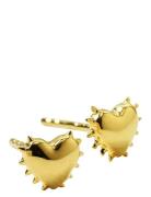 True Love Spike Heart Stud Earrings Gold Gold Syster P