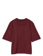 Vmsilje 2/4 O-Nck Over Pull Ga Noos Burgundy Vero Moda