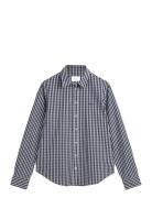 Reg Poplin Gingham Shirt Patterned GANT
