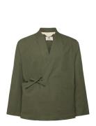 Akjesper Kimono Overshirt Khaki Anerkjendt