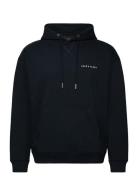 Script Brushback Pullover Hoodie Navy Lyle & Scott