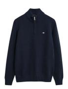 Casual Cotton Half Zip Blue GANT
