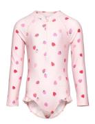 Swimsuit L S Aop Pink Lindex