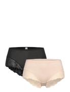 Brief Reg Blenda Cotton W Lace Beige Lindex