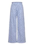 Trousers Crinkled Jersey Smock Blue Lindex