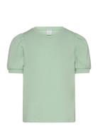 Top Basic Puff Sleeve Green Lindex