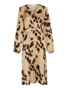 Mschclarette Irida Dress Aop Beige MSCH Copenhagen