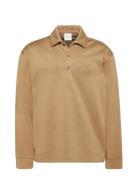 Ls Stretch Wool Blend Interlock Beige Calvin Klein