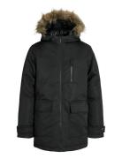 Jjcharlie Detachable Faux Fur Park Jnr Black Jack & J S