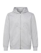 Recycled Zip Hoodie Sweat Grey Lindbergh