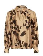 Mschnilla Romina Top Aop Beige MSCH Copenhagen