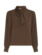 Mschjuliana Tie Top Brown MSCH Copenhagen