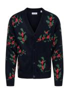 Onsxmas Reg 5 Mist Card Knit Cs Navy ONLY & SONS