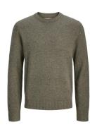 Jprblulambswool Knit Crew Neck Grey Jack & J S