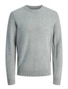 Jprblulambswool Knit Crew Neck Grey Jack & J S