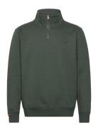 Essential Logo Half Zip Green Superdry