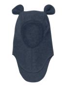Balaclava Ears Wool Fleece Navy Huttelihut