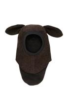 Balaclava Ears Wool Brown Huttelihut
