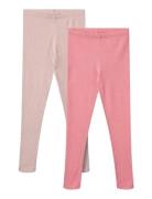 2 Rib Leggings Maddy Pink Wheat
