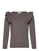 Tnpriscilla L_S Rib Tee Navy The New