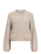 Objsaggia Re L/S Knit Cardigan Noos Beige Object