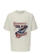Onsxmas Rlx Ss Tee Hp Cream ONLY & SONS