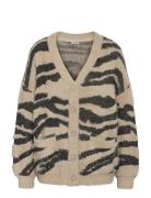 Nmflynn L/S V-Neck Knit Cardigan Noos Beige NOISY MAY