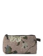 Cosmetic Bag Flower Linen Pink Ceannis
