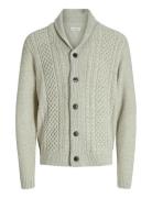 Jjpaul Knit Shawl Cardigan Cream Jack & J S