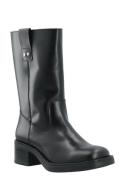 Biamary Mid Pull On Boot Smooth Leather Black Bianco