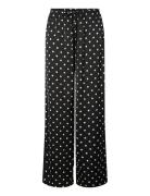 Pcjytta Mw Straight Satin Pants Wvn D2D Black Pieces
