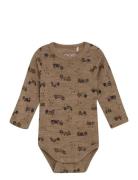 Body Ls - Aop Brown CeLaVi
