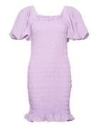 Rikko Solid Dress Purple A-View