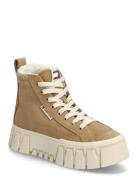 Tjw Vulc Flatform Suede Wl Beige Tommy Hilfiger