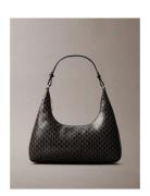 Emblem Aop Conv Shoulder Bag Black Calvin Klein