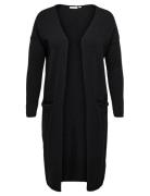 Carnew Esly Ls Open Long Cardigan Knt Black ONLY Carmakoma