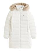 Tjw Essential Hooded Down Coat White Tommy Jeans
