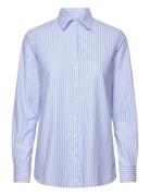Elsa Striped Oxford Shirt Blue Newhouse