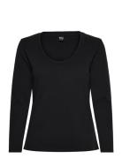 Waffle_Ls-Shirt Cn Black BOSS