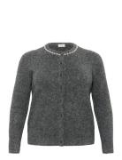 Kcroxia Cardigan Grey Kaffe Curve