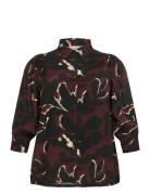 Kcmilana Shirt Brown Kaffe Curve