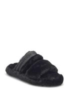 Hilfiger Fur Slipper Black Tommy Hilfiger