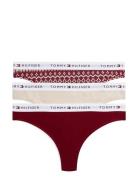 Gift 3 Pack Thong Prt Patterned Tommy Hilfiger