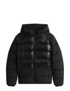 Tjm Hooded Gloss Matt Puffer Ext Black Tommy Jeans