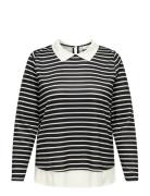 Caralba Ls Mix Top Jrs Black ONLY Carmakoma