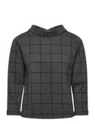 Tara Houndstooth Jumper Grey Jumperfabriken