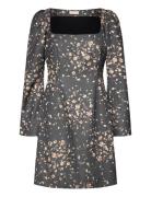 Tailored Satin Mini Dress Grey By Ti Mo