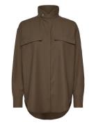 Cph Overshirt 1 Wool Olive Khaki Copenhagen Studios