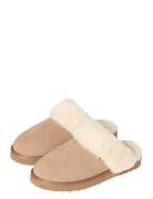 Women's Suede Slippers Beige Lexington Clothing